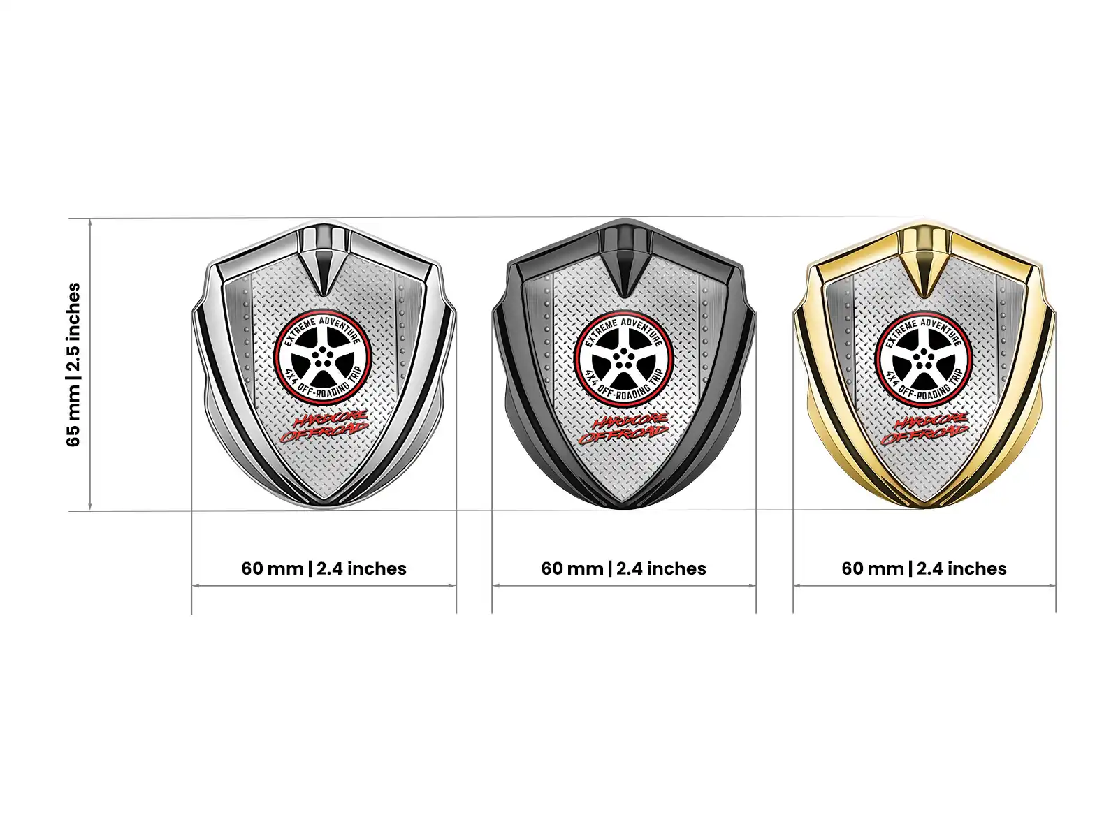 Custom Fender Badge Racing Look Glossy Emblem